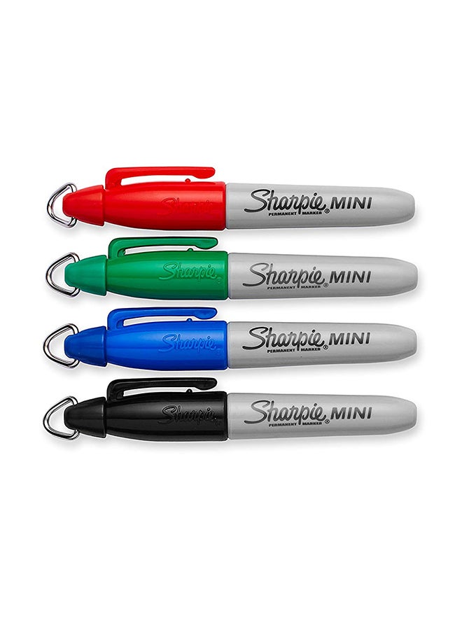 Sharpie 4-Piece Mini Permanent Marker Multicolour - Image 2