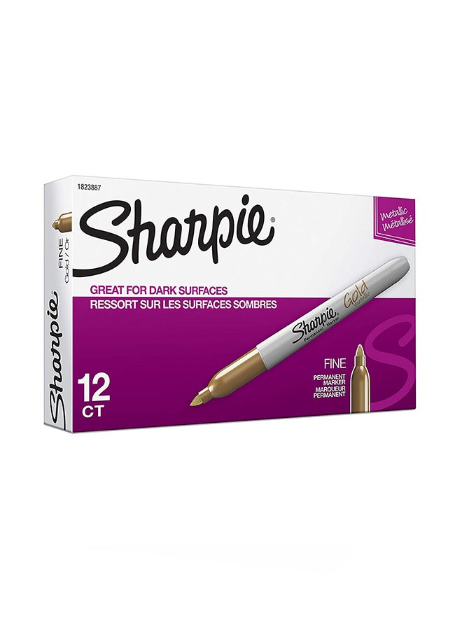 Gold Permanent Marker Gold - Image 1