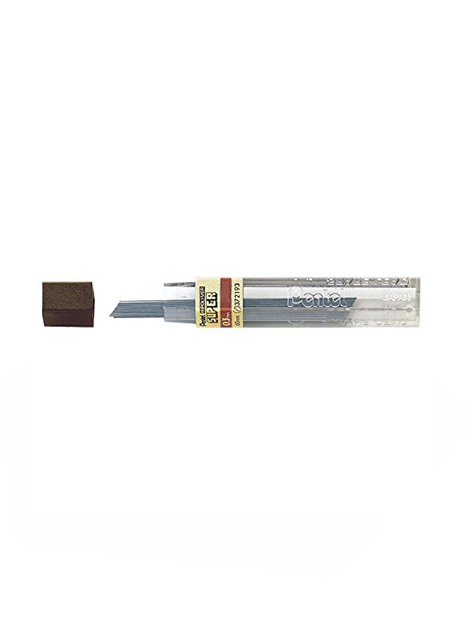 Pentel 12-Piece Hi-Polymer Lead Grey - Image 2