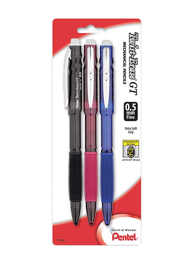 بنتل مجموعة أقلام رصاص ميكانيكية مكونة من 3 قطع متعدد الألوان - Image 1