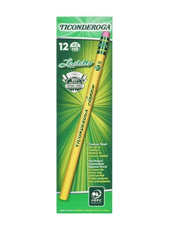 12-Piece Ticonderoga Laddie HB Pencil Yellow - v1553192251/N21951206A_1