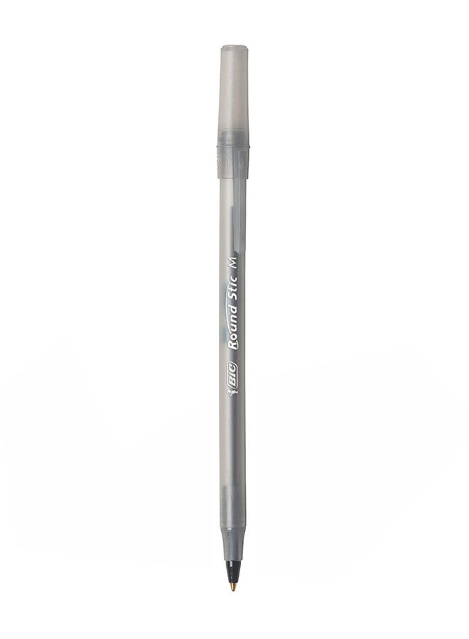 36-Piece Round Stick Xtra Life Ballpoint Pen Grey