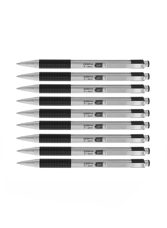ZEBRA 9-Piece Retractable Refillable Ballpoint Pen Multicolour  - Image 1