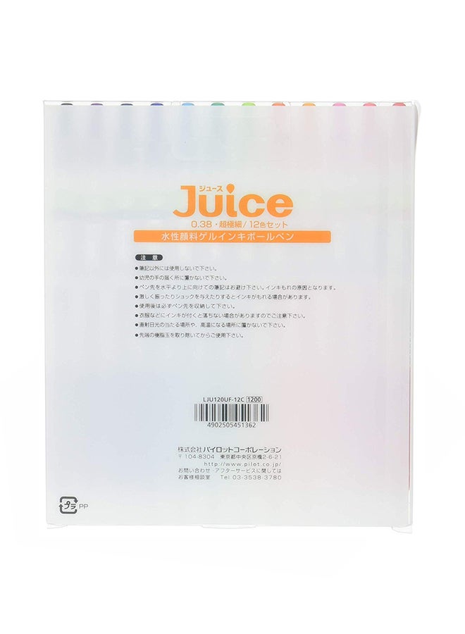 بايلوت أقلام حبر جل برأس كروي مكونة من 12 قطعة متعدد الألوان - Image 2