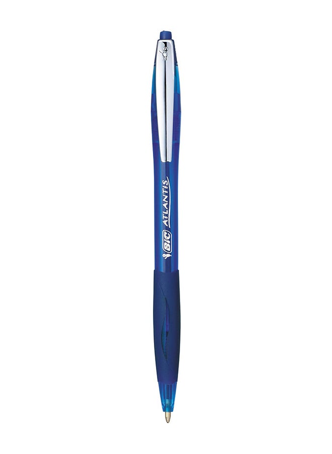 Bic 12-Piece Atlantis Original Retractable Ballpoint Pen Blue - Image 2