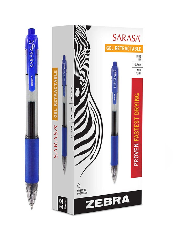 Zebra Pen - 12-Countzebra Pen 46820 Zebra Sarasa Retractable Gel Ink Pens - Image 1