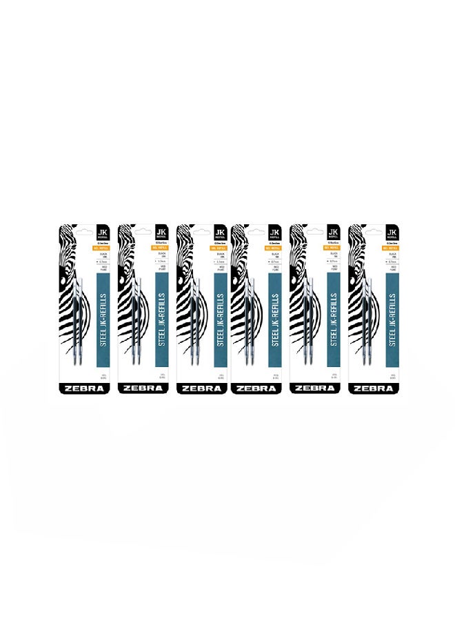 ZEBRA Zebra Jk-Refll G301 Retractable Gel Pen Refills 