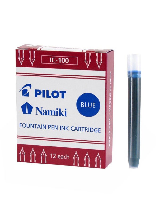 بايلوت خرطوشة حبر نامكي Ic100 لقلم حبر سائل بريشة معدنية
