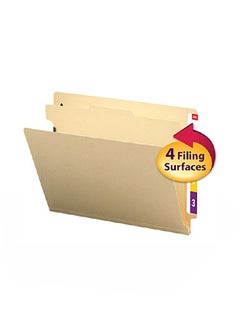 Smead 10-Piece  Letter Size End Tab Classification File Folder Sandal  - Image 2