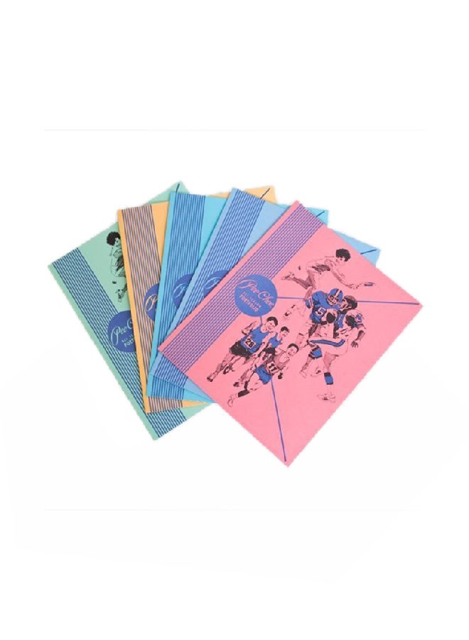 5-Piece Color Talk Peechee Folder Multicolour
