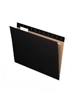 Pendaflex 25-Piece Letter Size Recycled Hanging Folder Black  - Image 1