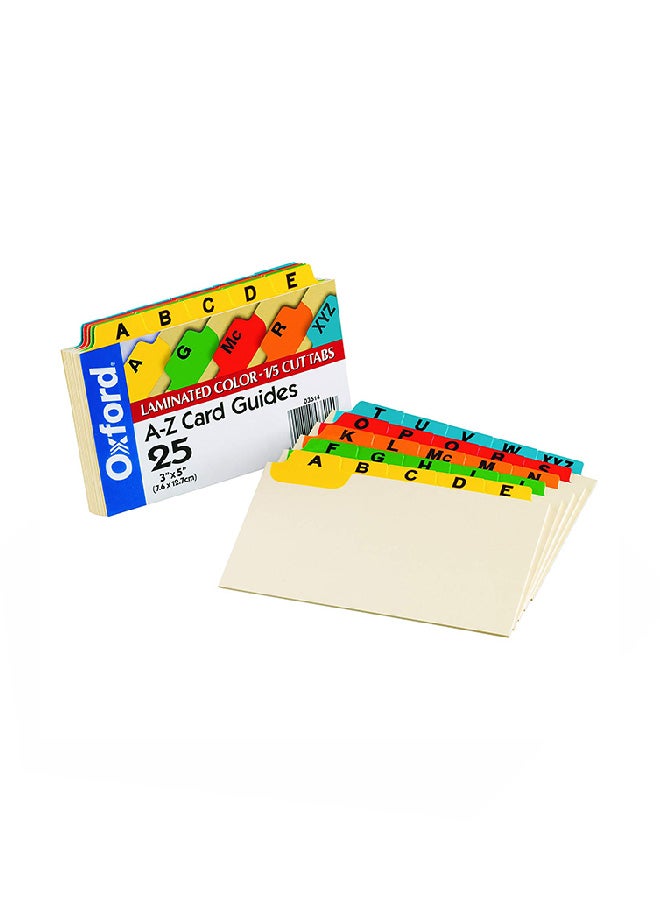 Oxford 25-Piece Laminated Tabs-1/5 Cut Tabs Multicolour  - Image 2