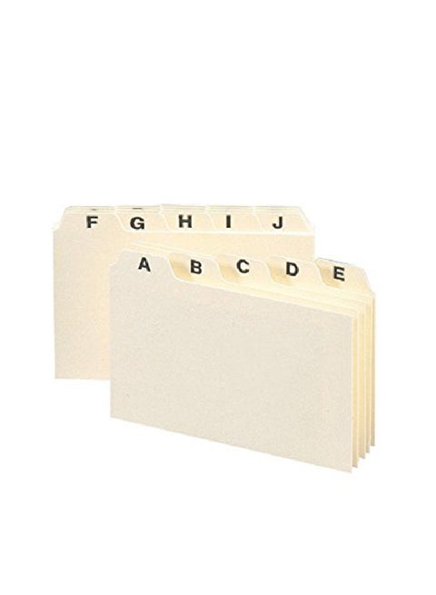25-Piece  Plain Cut Tab Card Guide Sandal