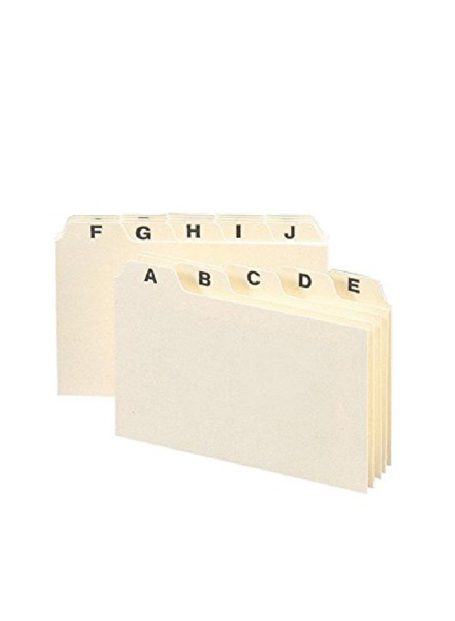 Smead 25-Piece  Plain Cut Tab Card Guide Sandal  - Image 1