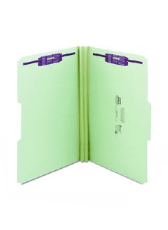 Smead 25-Piece Legal Size Pressboard Fastener File Folder Green  - Image 2