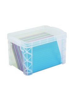 Advantus Super Stacker Index Card Box Clear  - Image 2