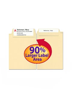 Smead 100-Piece Legal Size Supertab File Folder Sandal  - Image 2