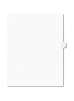 AVERY 25-Piece Legal Exhibit Divider White  - Image 1