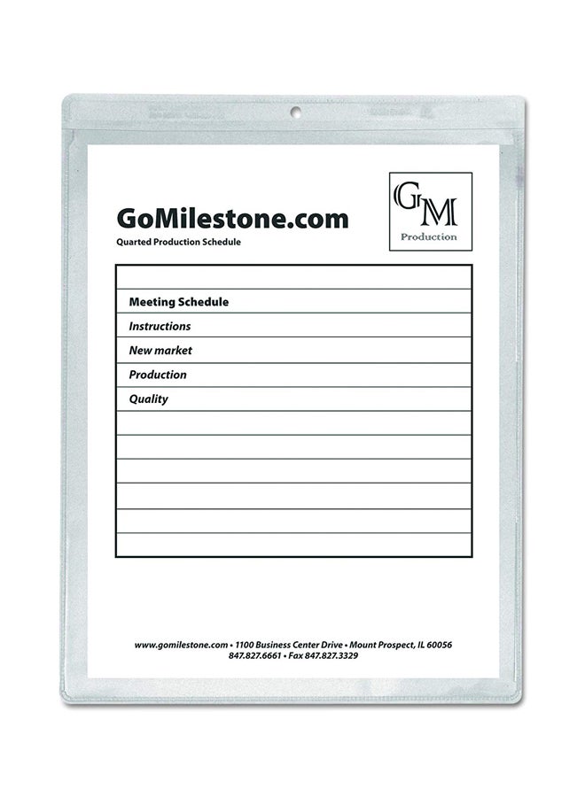 C-Line 50-Piece Shop Ticket Holder White/Black  - Image 1