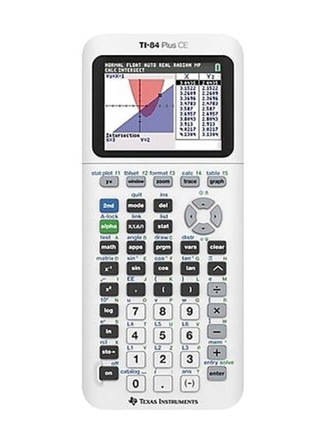 TEXAS INSTRUMENTS CE Graphing Calculator White  - Image 1