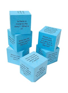 6-Piece Reading Comprehension Cube Blue - v1553192366/N21951557A_1