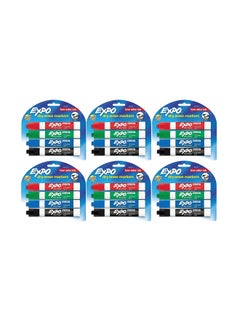 24-Piece Low Odor Chisel Point Dry Erase Marker Multicolour