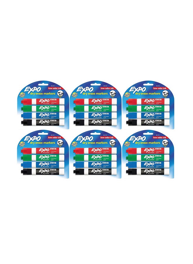 Expo 24-Piece Low Odor Chisel Point Dry Erase Marker Multicolour  - Image 1