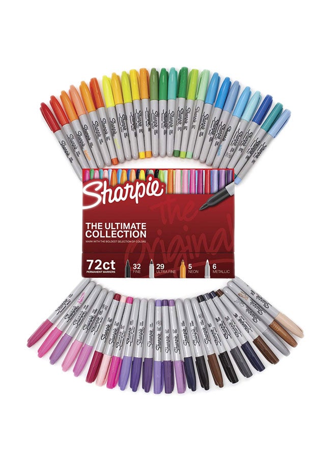 Sharpie Pack Of 72 Ultimate Permanent Marker Multicolour - Image 2
