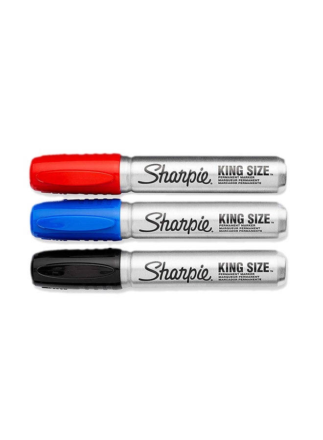 Sharpie - Pack Of 4 Pro King Size Permanent Marker Multicolour - Image 1