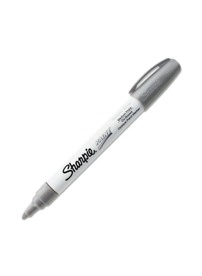 قلم ماركر للتلوين بلون معدني فضي