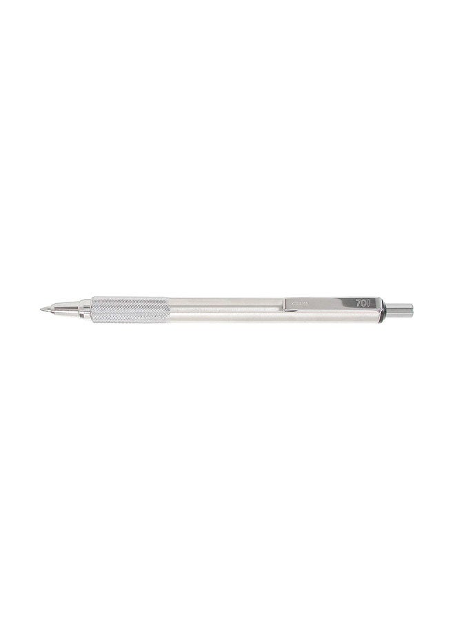 Zebra Pen - Zebra 29411 F-701 Ballpoint Stainless Steel Retractable Pen, Fine Point, 0.8Mm, Black Ink, 1-Count - Image 1