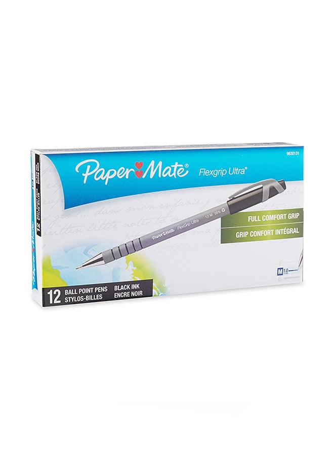 Paper Mate Paper Mate Flexgrip Ultra Stick Medium Point Ballpoint Pen, 12-Count  - Image 1