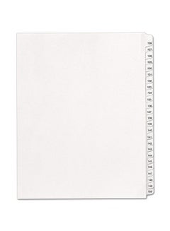 AVERY Set Of 150 Legal Dividers Allstate Collated Set White 