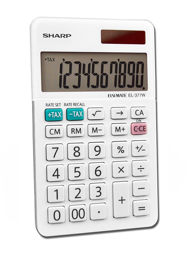 شارب آلة حاسبة للأعمال أبيض - Image 2