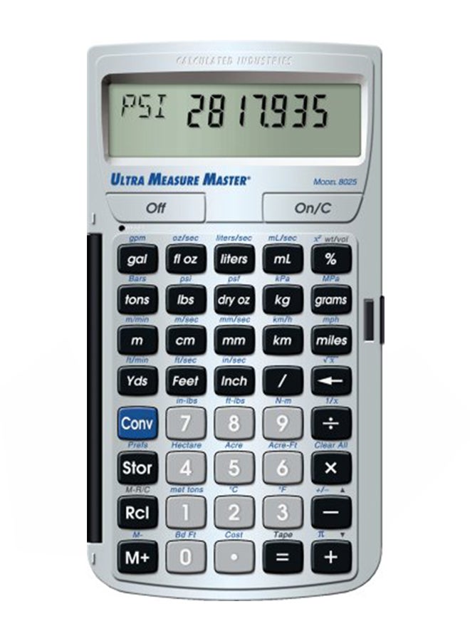 Ultra Measure Master Measurement Conversion Calculator Silver