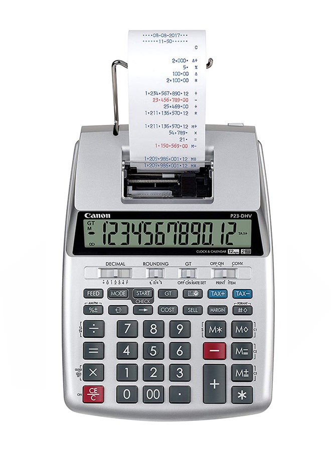 Canon Double Check Function Printing Calculator White  - Image 1