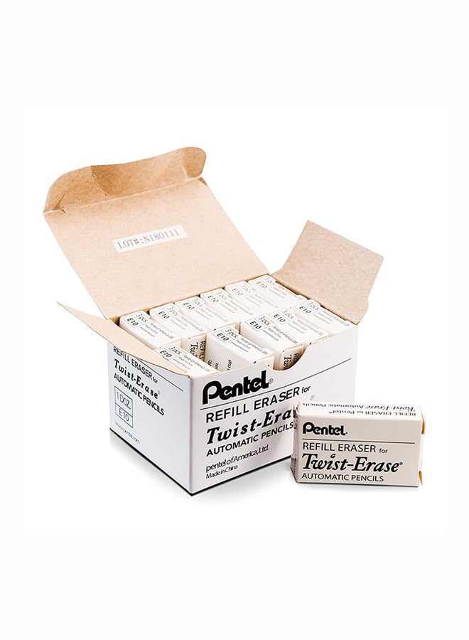Pentel Pack Of 36 Eraser Refill White - Image 2