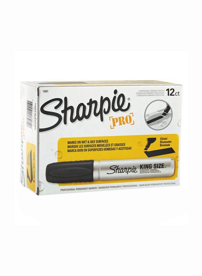 Pack Of 24 Permanent Marker Black