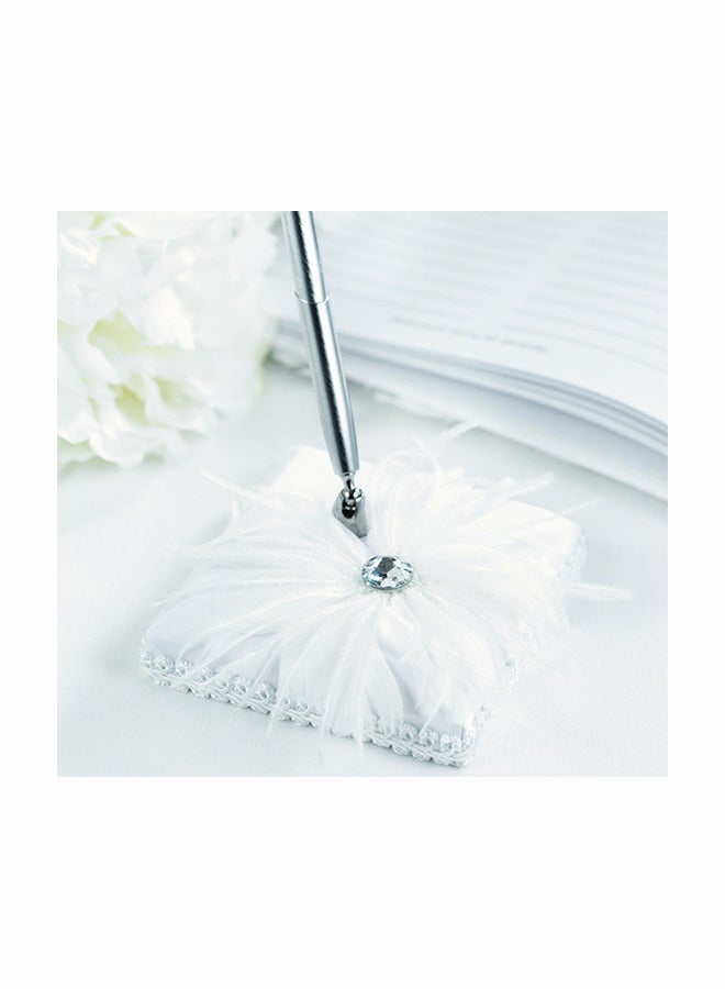 Hortense B. Hewitt Wedding Accessories Feathered Flair Pen Set - Image 2