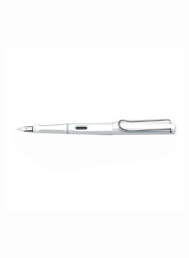 LAMY - Lamy Safari White Fountain Pen - Fine Nib L19-We-F - Image 1