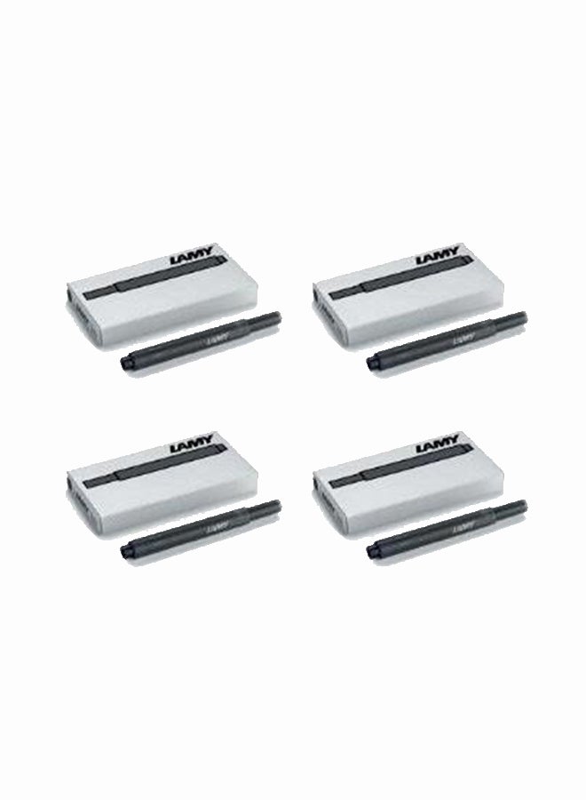 Lamy Black T10 Fountain Pen Ink Cartridges Black/White - Image 1