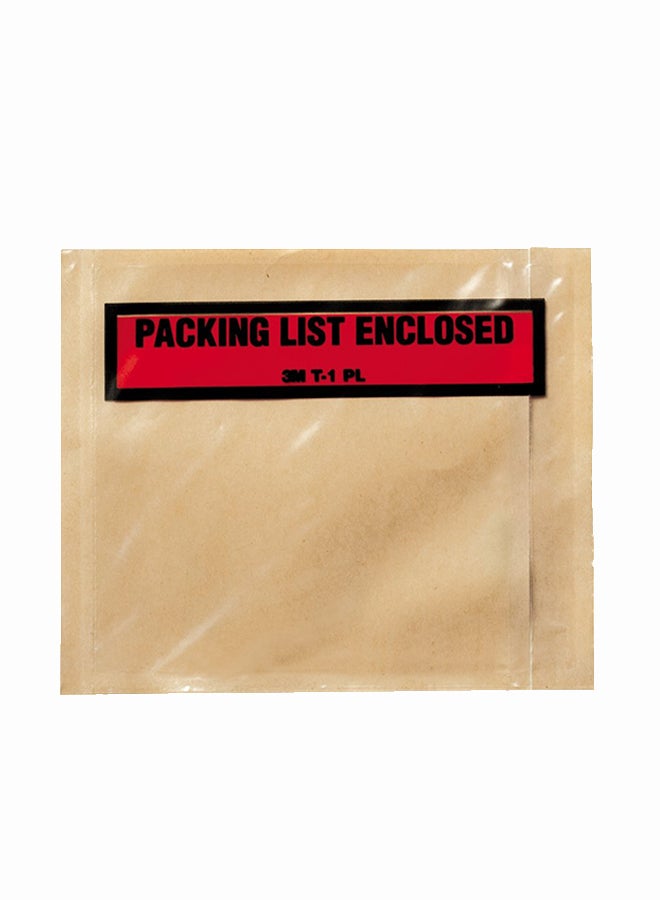 3M Top Print Packing List Envelope Brown