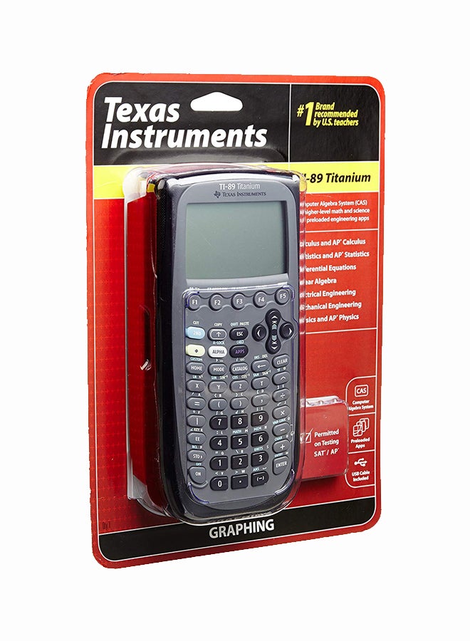 TEXAS INSTRUMENTS - Titanium Programmable Graphing Calculator Black/Grey - Image 1