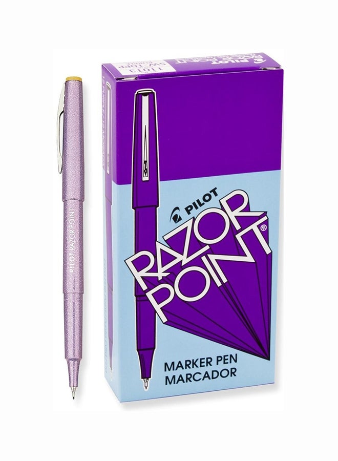 بايلوت قلم ماركر ستيك برأس رفيع أرجواني - Image 2