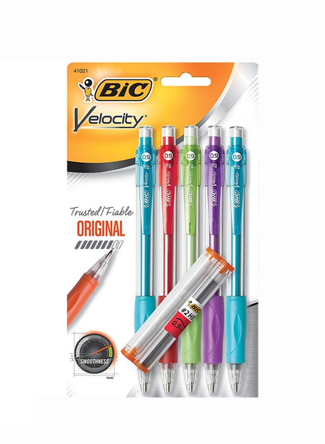 بيك مجموعة أقلام رصاص ميكانيكة فيلوسيتي أوريجينال مكونة من 5 قطع متعدد الألوان - Image 1