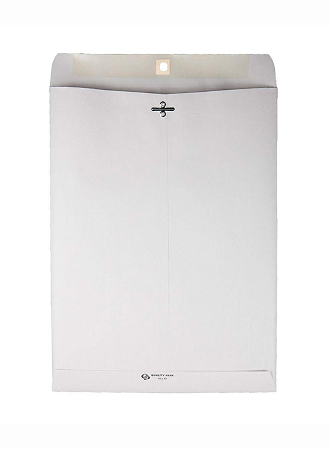 كوالتي بارك عبوة من 100أظرف بمشبك رمادي - Image 2