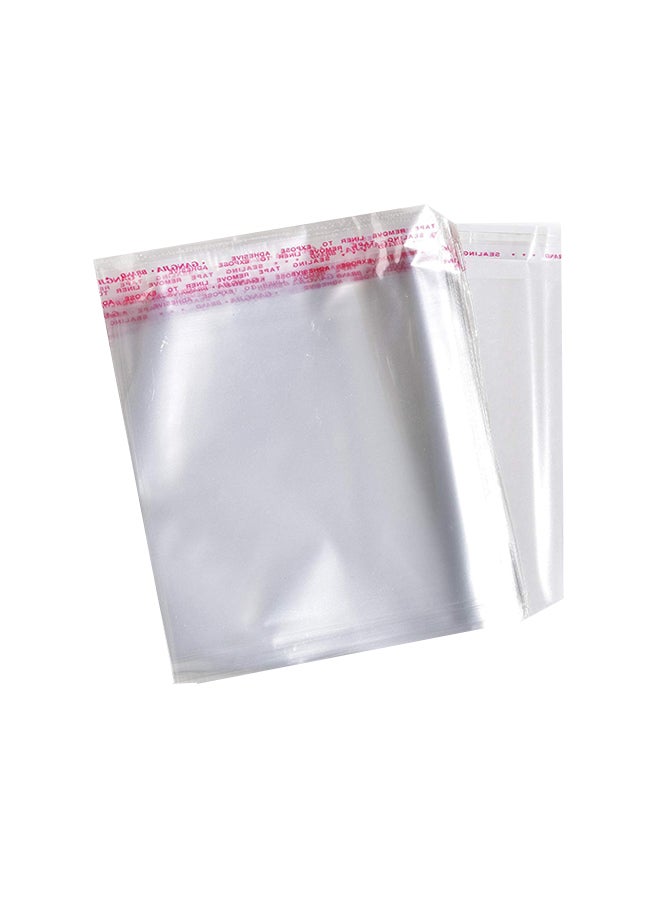 irtree 100-Piece Crystal Clear Flat Resealable Envelope Multicolour - Image 1