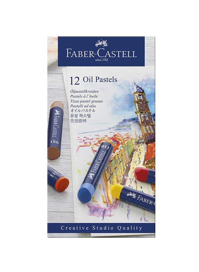 Pack Of 12 Creative Studio Oil Pastel Multicolour - v1553192815/N21952804A_1