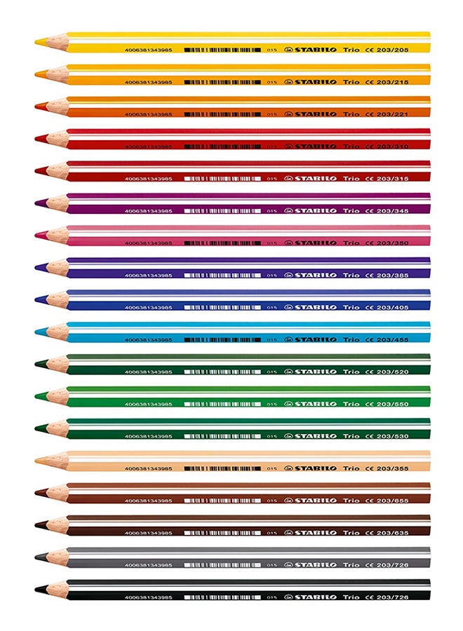 18-Piece Trio Thick Pencil Multicolour - v1553192818/N21952813A_2