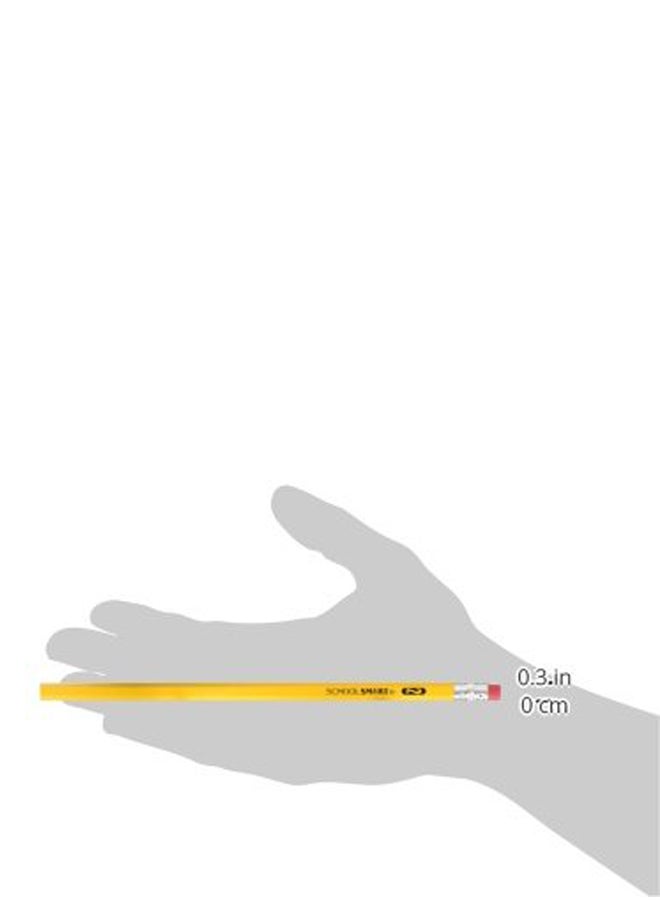 School Smart - 12-Piece Hexagonal Pencil Yellow - Image 1